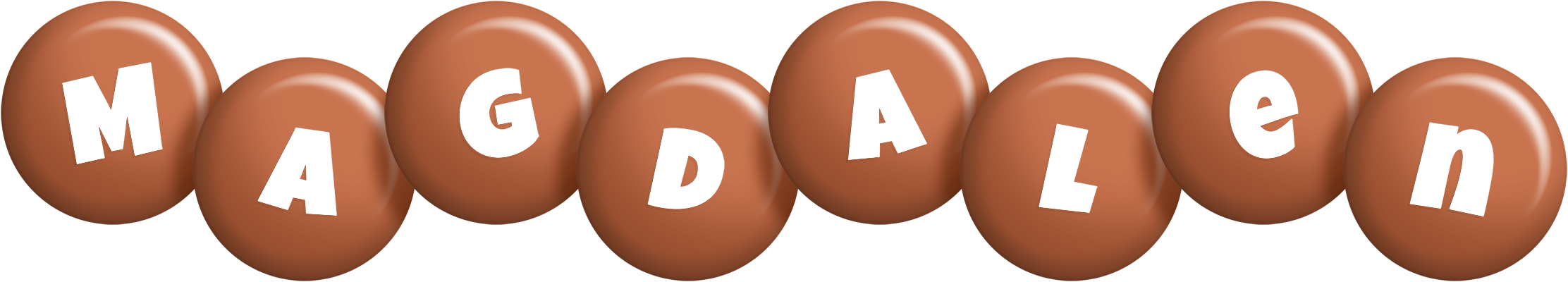 Magdalen candy-brown logo