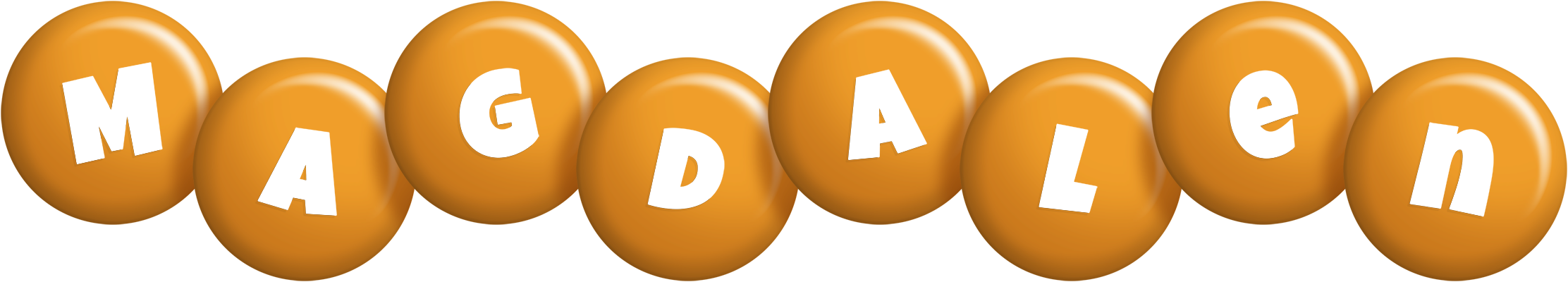 Magdalen candy-orange logo