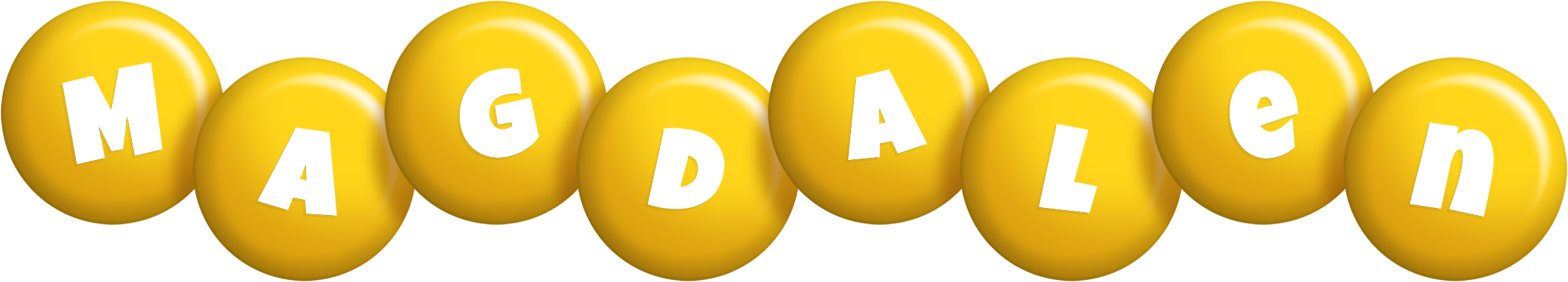 Magdalen candy-yellow logo