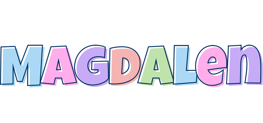 Magdalen pastel logo