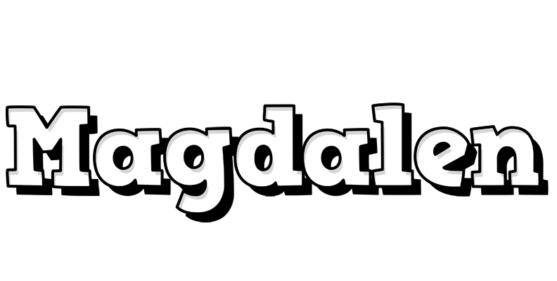 Magdalen snowing logo