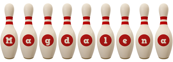 Magdalena bowling-pin logo