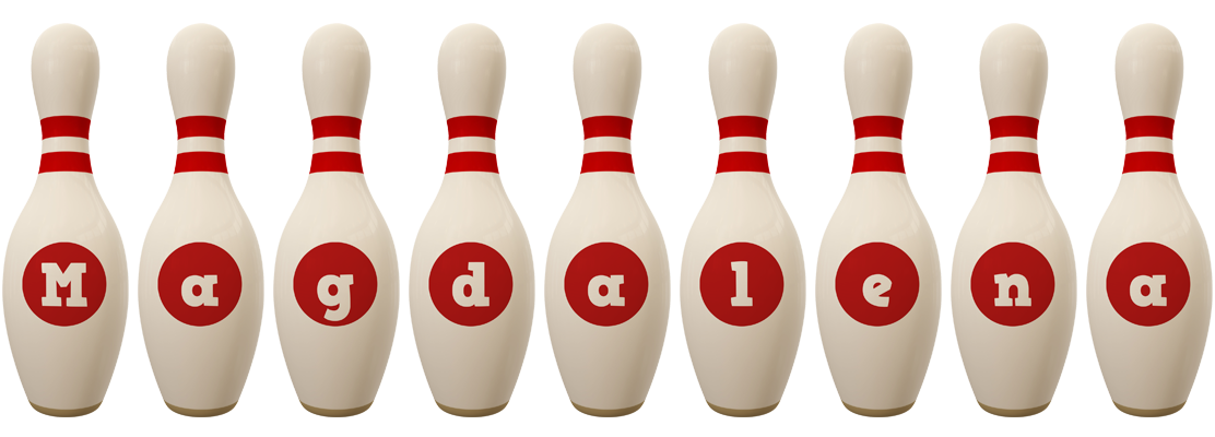 Magdalena bowling-pin logo