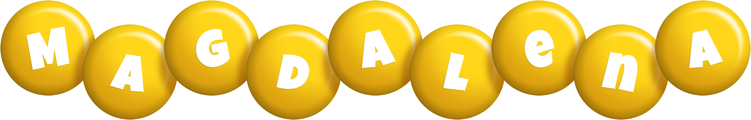 Magdalena candy-yellow logo