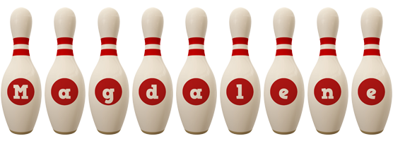 Magdalene bowling-pin logo