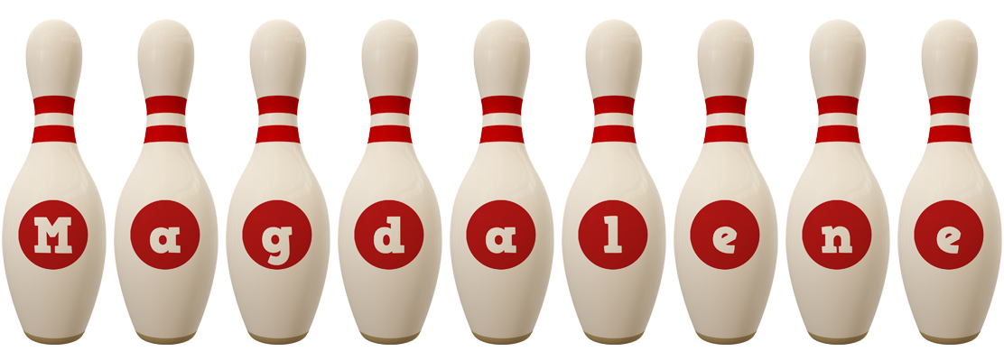 Magdalene bowling-pin logo