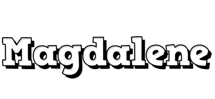 Magdalene snowing logo