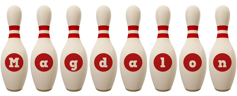 Magdalon bowling-pin logo