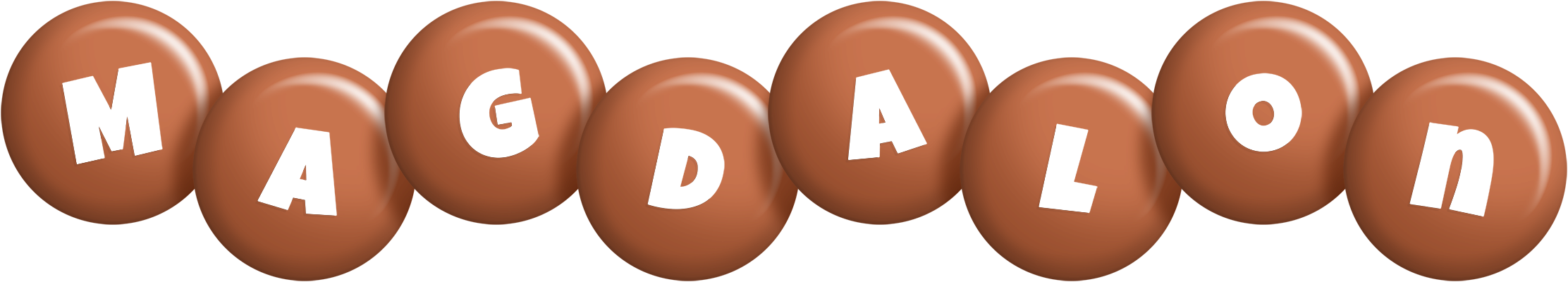 Magdalon candy-brown logo