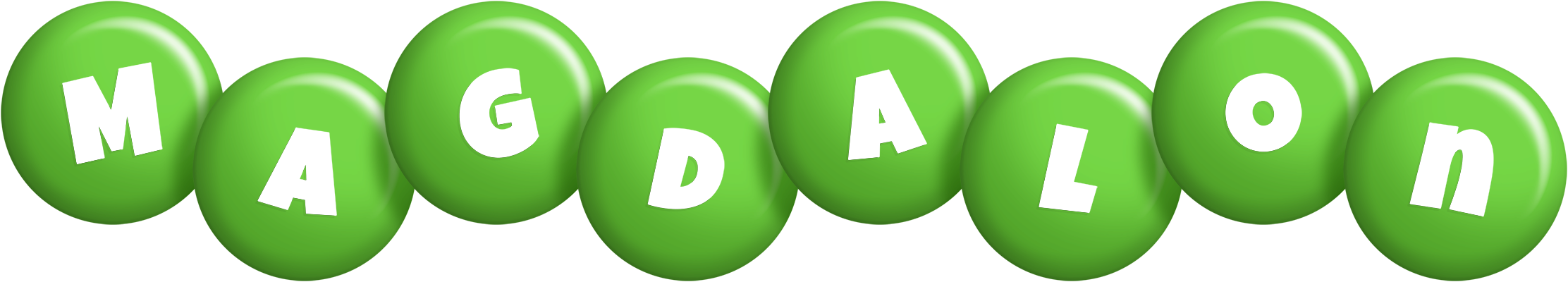 Magdalon candy-green logo