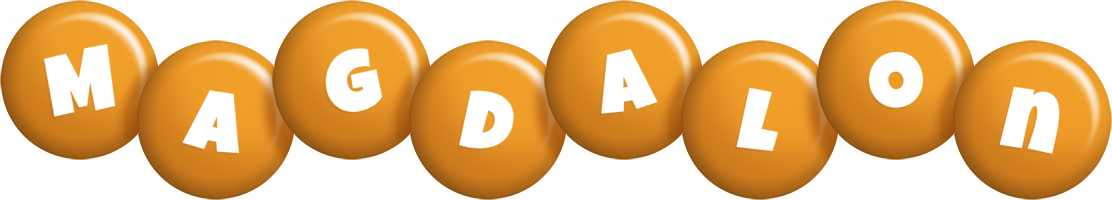 Magdalon candy-orange logo