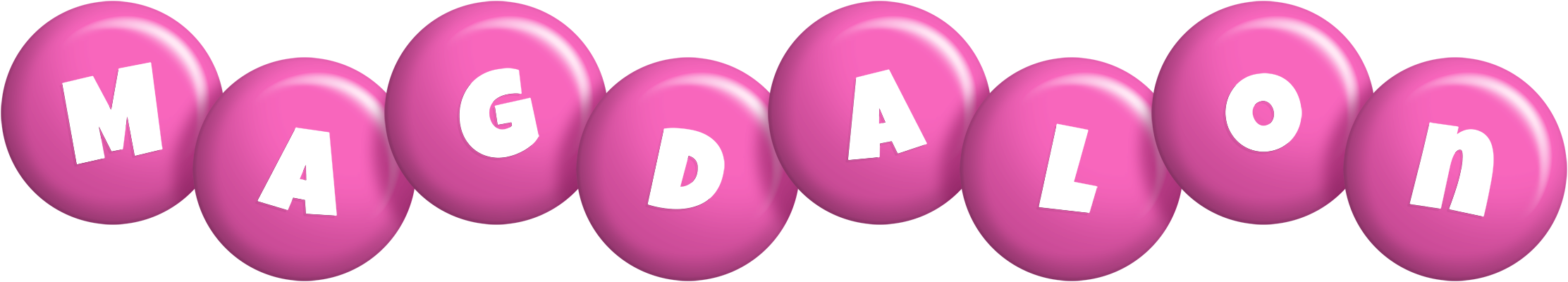 Magdalon candy-pink logo