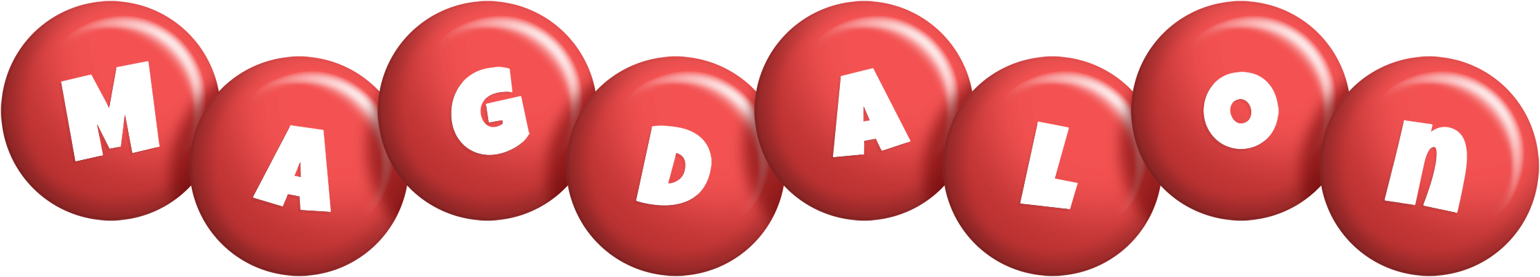 Magdalon candy-red logo