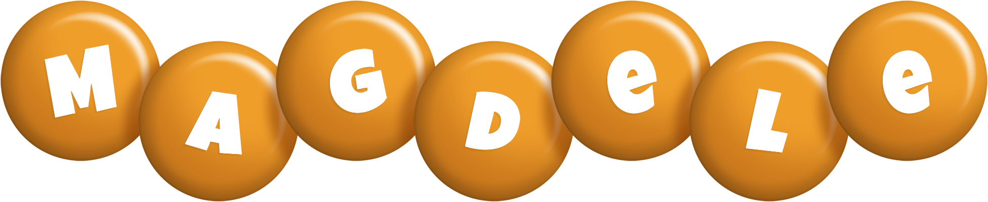 Magdele candy-orange logo
