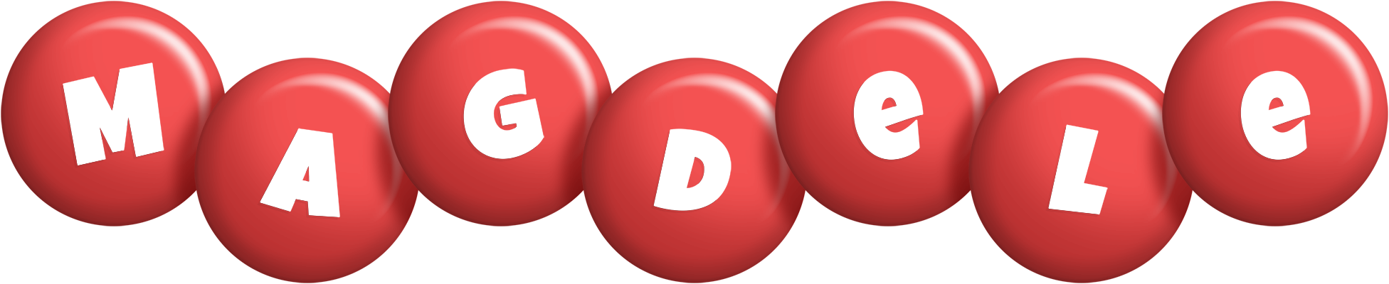 Magdele candy-red logo