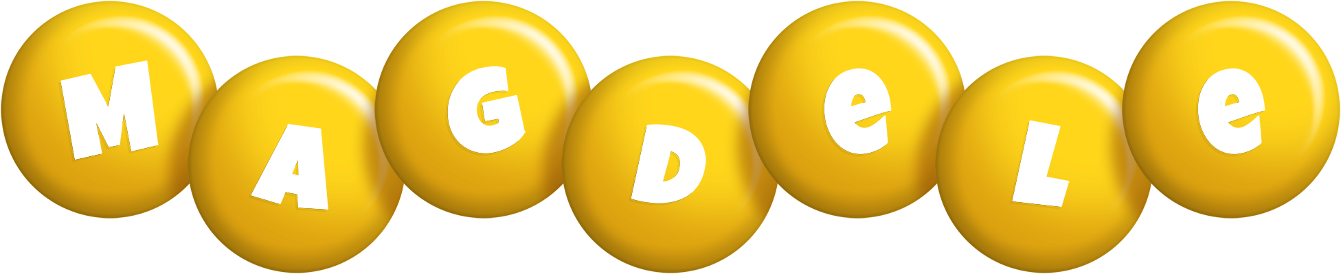 Magdele candy-yellow logo