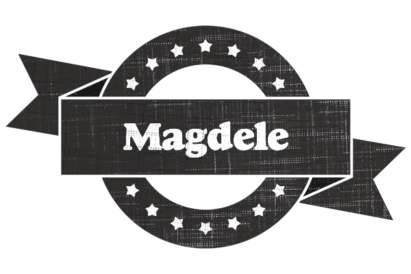 Magdele grunge logo