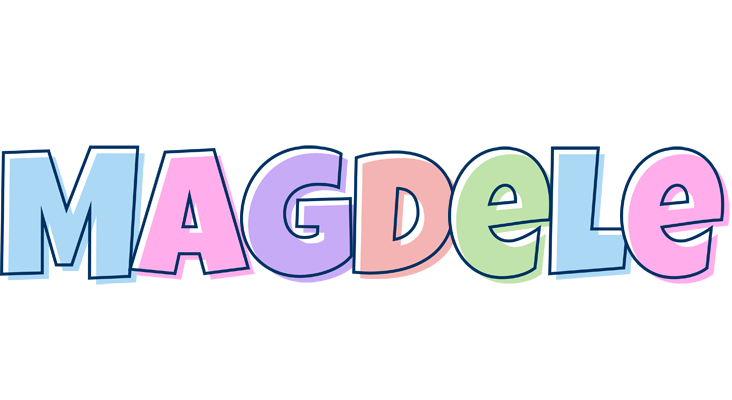 Magdele pastel logo