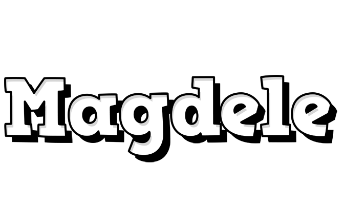 Magdele snowing logo