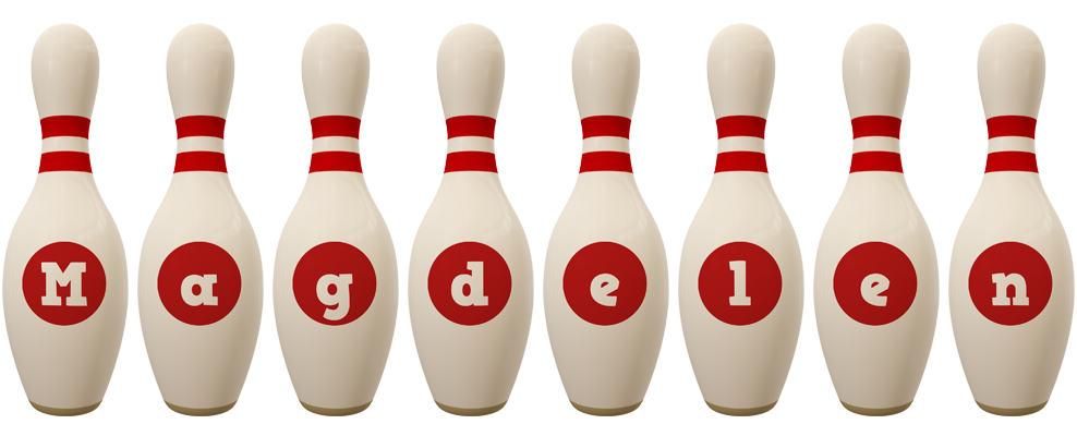 Magdelen bowling-pin logo