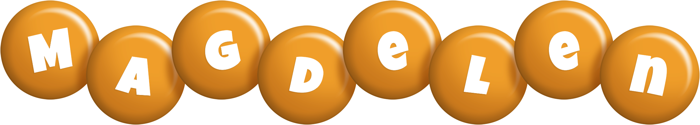 Magdelen candy-orange logo
