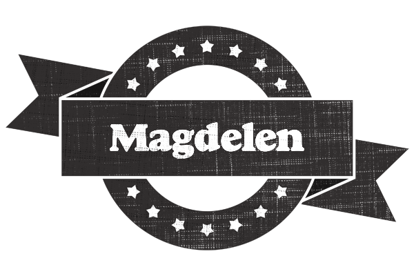 Magdelen grunge logo