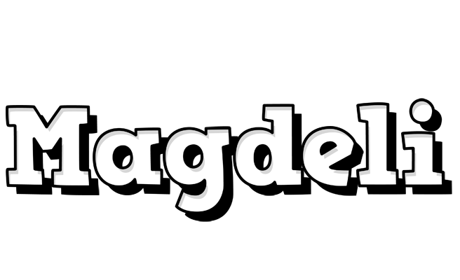 Magdeli snowing logo