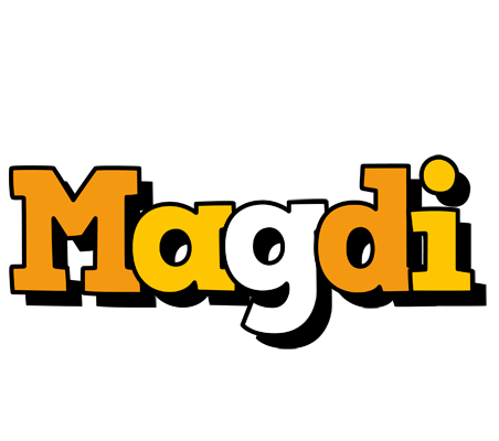 Magdi cartoon logo