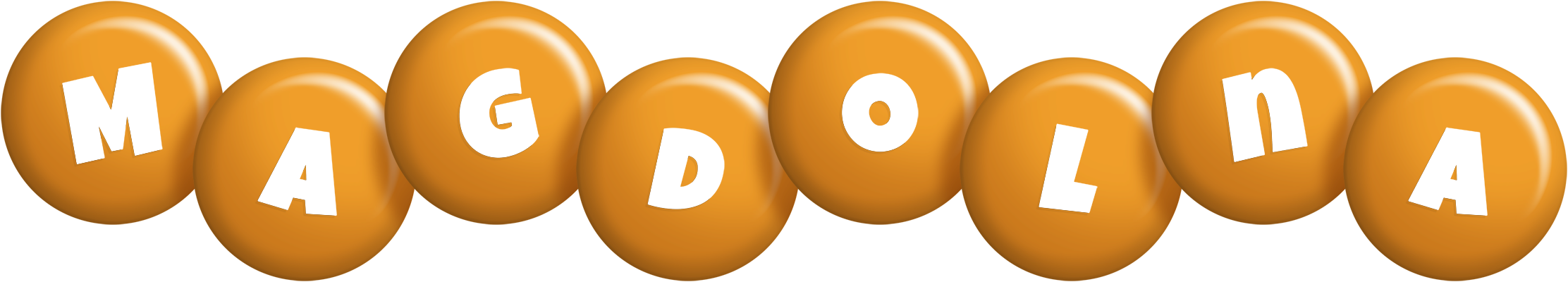 Magdolna candy-orange logo