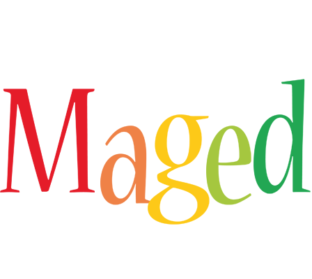 Maged birthday logo