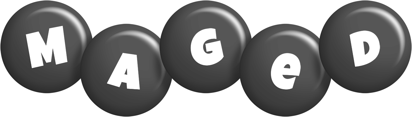 Maged candy-black logo