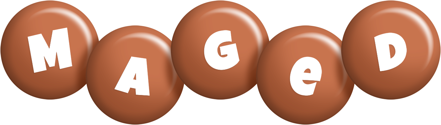 Maged candy-brown logo