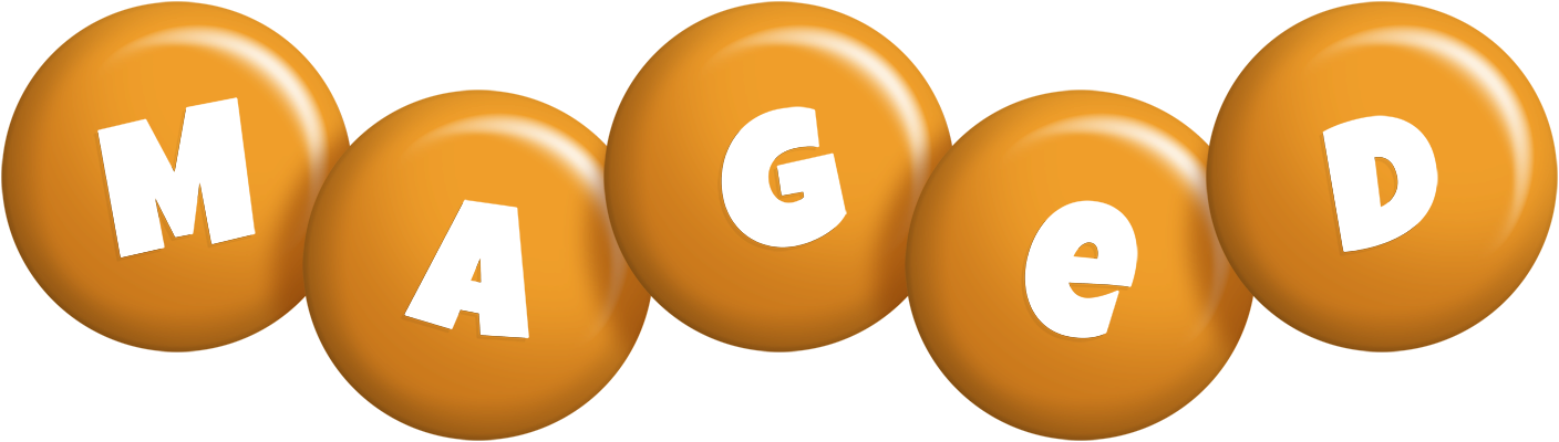 Maged candy-orange logo