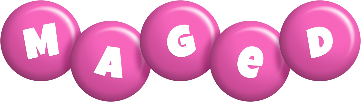 Maged candy-pink logo