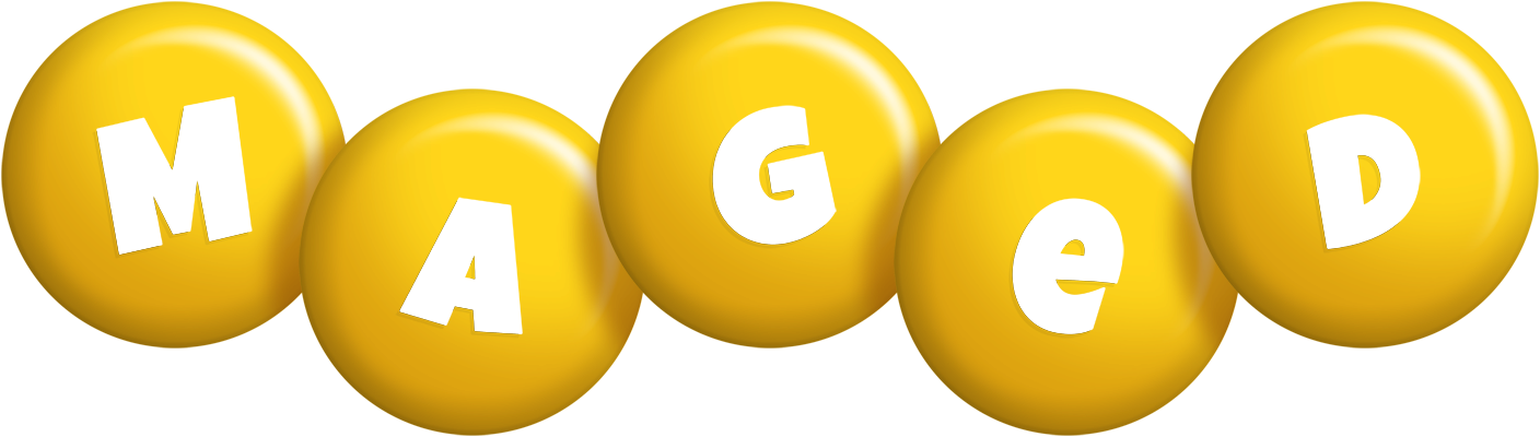 Maged candy-yellow logo