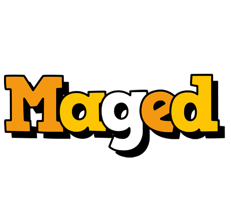Maged cartoon logo