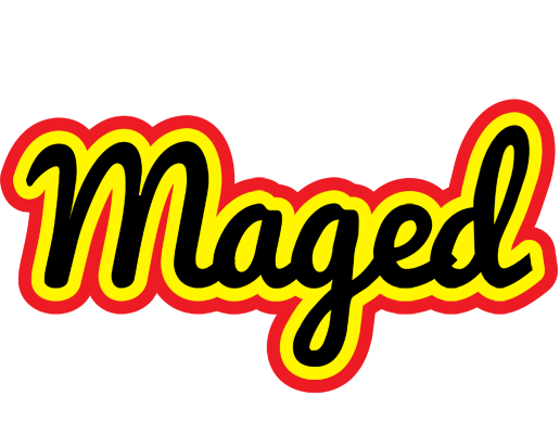 Maged flaming logo