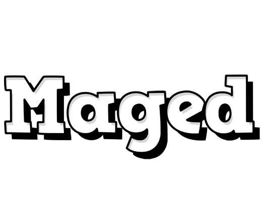 Maged snowing logo