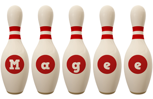 Magee bowling-pin logo