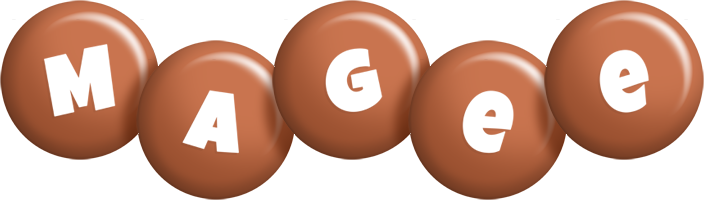 Magee candy-brown logo