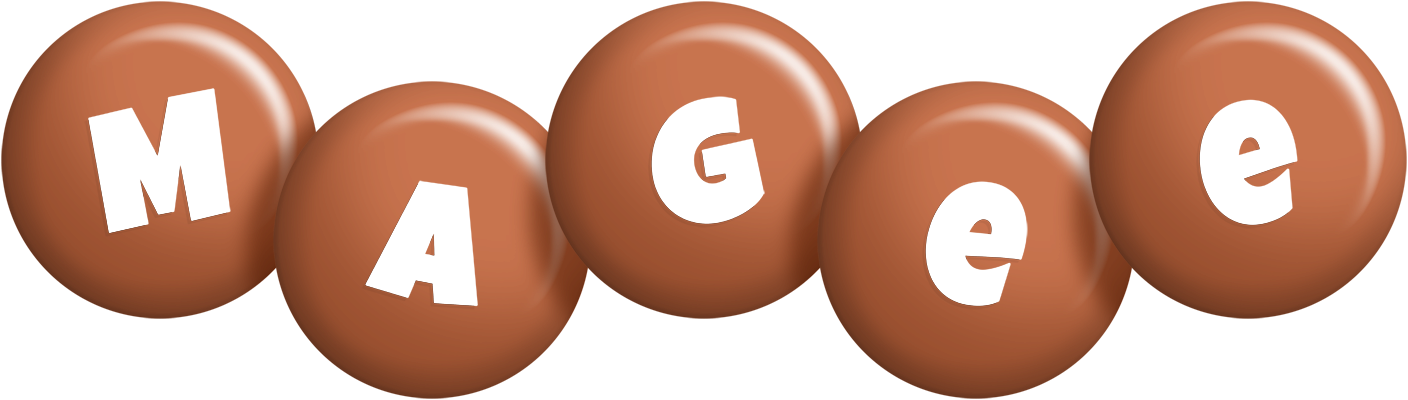 Magee candy-brown logo