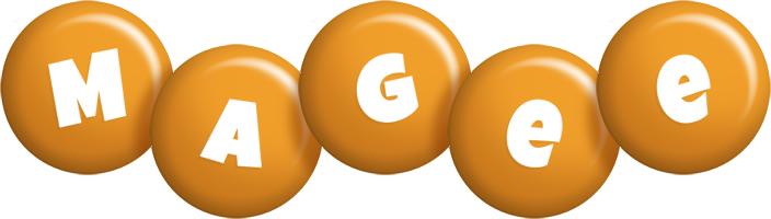 Magee candy-orange logo