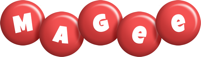 Magee candy-red logo