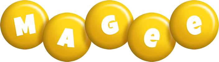 Magee candy-yellow logo