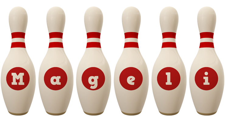 Mageli bowling-pin logo