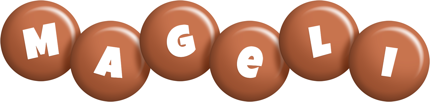 Mageli candy-brown logo