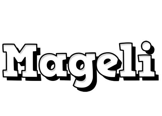 Mageli snowing logo