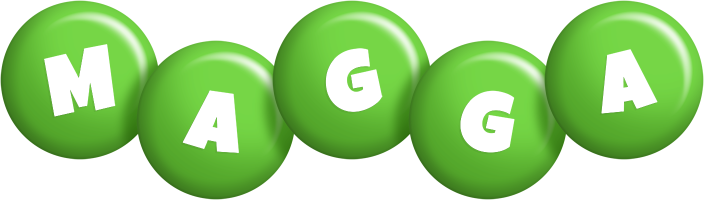Magga candy-green logo