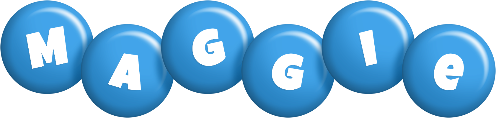 Maggie candy-blue logo