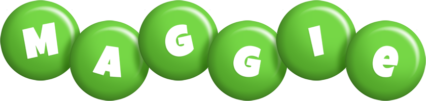 Maggie candy-green logo